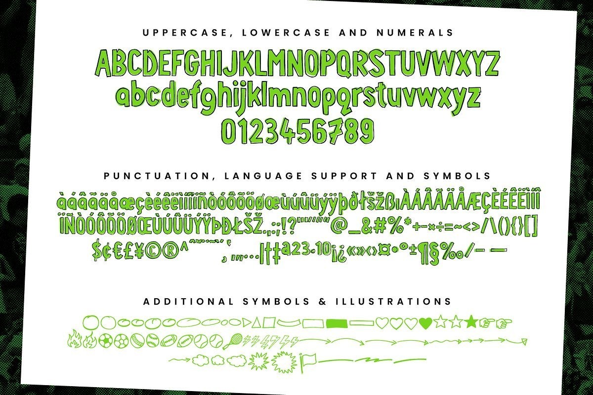 Sports Fan 手写标语英文字体